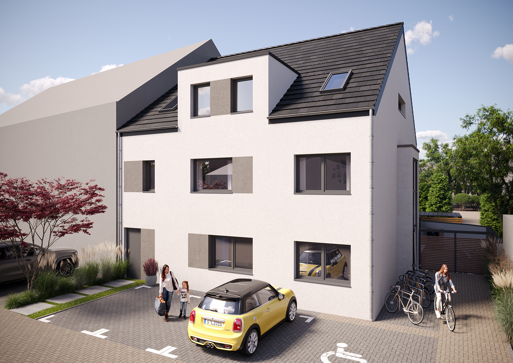 Exklusive Neubauwohnung im Dachgeschoss in Hürth, 3-Familienhaus, Wärmepumpe